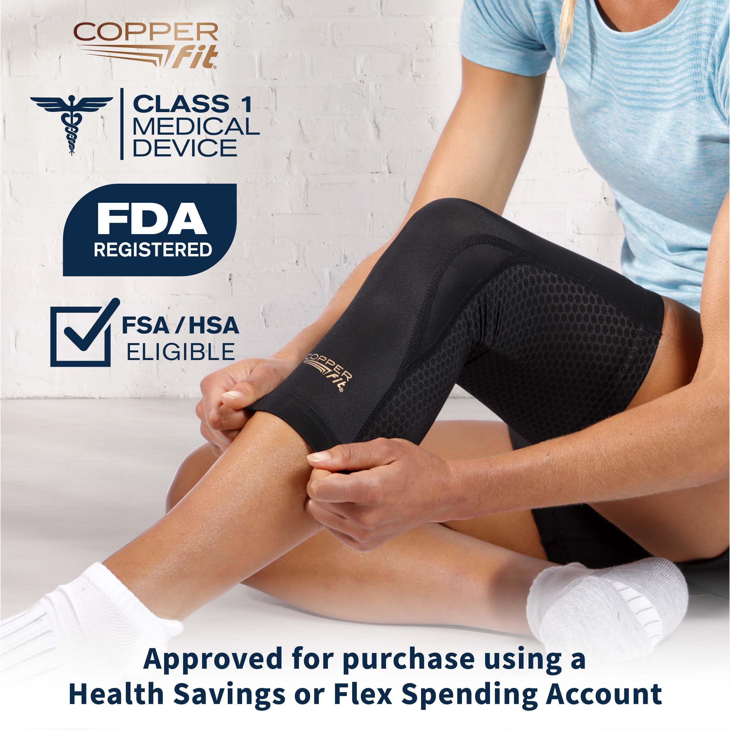 Copper Fit PRO Recovery Knee Compression Sleeve - Breathable, Second Skin Feel - Arthritis, Joint Pain, Circulation - For Men and Women (Small) - Image 6